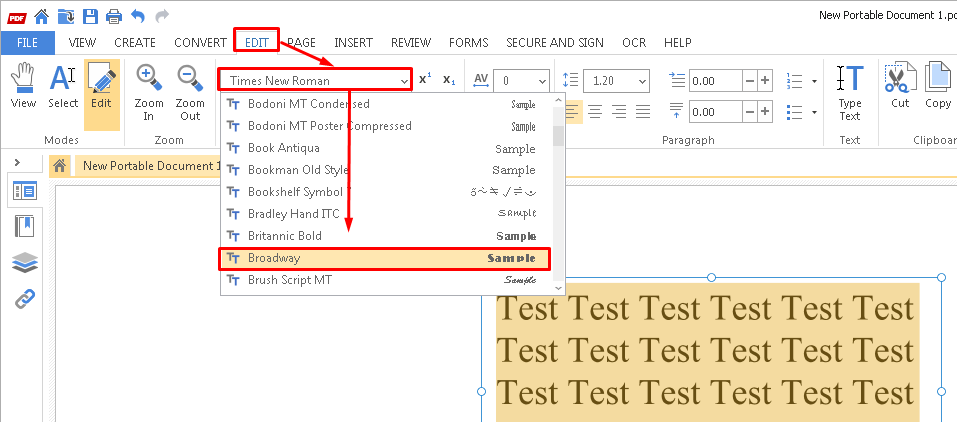How to Edit Text in a PDF Document – PDF-Suite