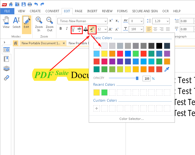 How to Edit Text in a PDF Document – PDF-Suite